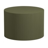 CAFE TABLE ROUND STRIPED MDF KEKI GREEN 60